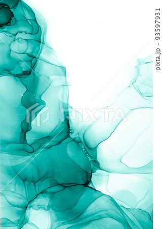 Marble ink abstract art from exquisite original painting for abstract background 93597931