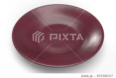 陶器製の丸皿のフォトリアル3Dイラストレーション 93598337