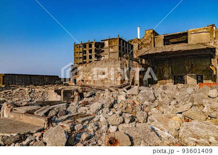 【8K】長崎 軍艦島【風景】 【8K】長崎 軍艦島【風景】 93601409