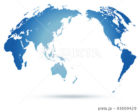 世界地図（ドット） 93609429