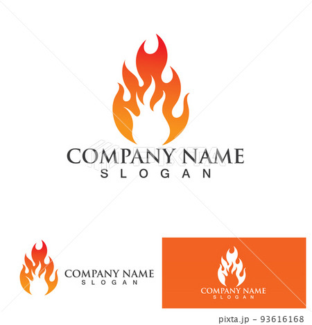 fire flame logo icon vector design template 93616168