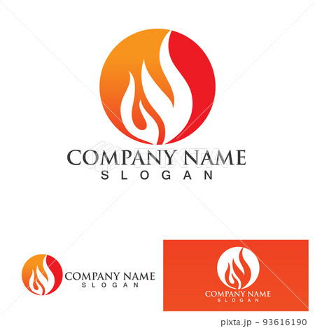 fire flame logo icon vector design template fire flame logo icon vector design template 93616190