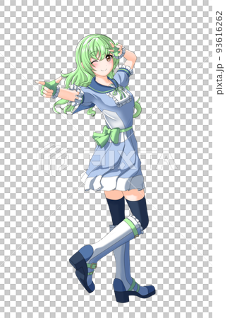 緑と白の制服を着た女の子キャラクターカード　ウラシク　6枚 Amazon | キャラクタースリーブコレクション Z/X -Zillions of enemy X