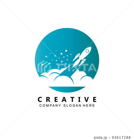 simple space rocket icon vector logo free 93617288