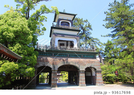 尾山神社　神門 93617698