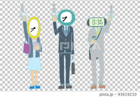 時計さんの通勤 93619210