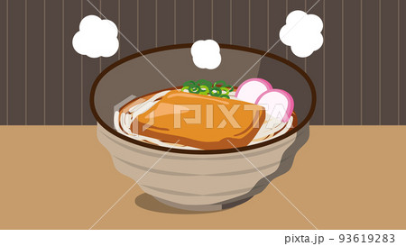 きつねうどん 背景あり 16:9 きつねうどん 背景あり 16:9 93619283