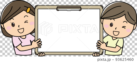 Corkboard, binder, signature board, memo, record, sideways, boy, girl 93625460