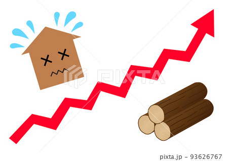 ウッドショック。木材不足で木材高騰!! 住宅価格も上昇。  93626767