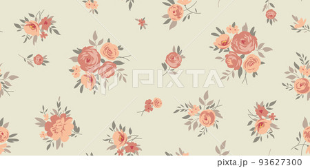 Design of spring print with flowers for textile and dresses Design of spring print with flowers for textile and dresses 93627300