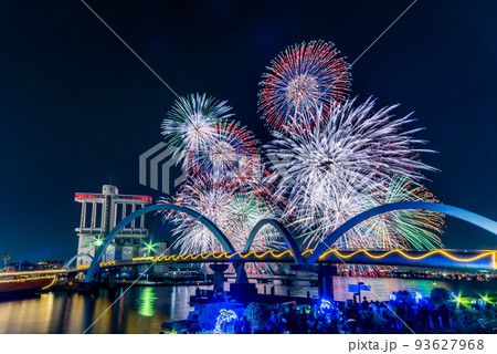 名港水上芸術花火 93627968