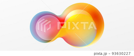 Fluid abstract background, round shapes and circle flowing design for wallpaper, banner, background or landing Fluid abstract background, round shapes and circle flowing design for wallpaper, banner, background or landing 93630227
