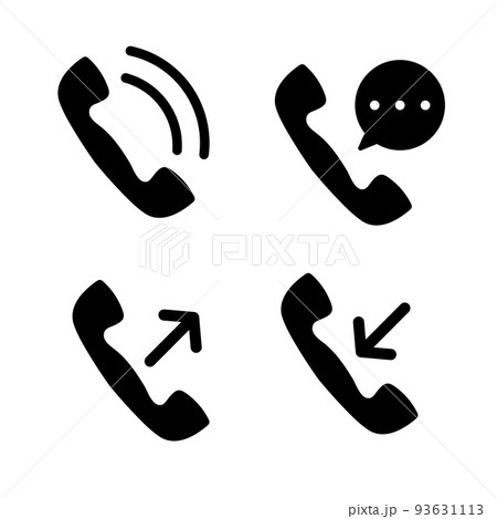 telephone icon vector free download