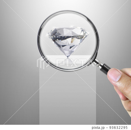 Gem stones. Jeweller checking polished diamond. Carat size diamonds. Diamond trading and dealing. Loose diamond grading. Precious stones Gem stones. Jeweller checking polished diamond. Carat size diamonds. Diamond trading and dealing. Loose diamond grading. Precious stones 93632295