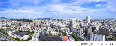 静岡市の街並みパノラマ 93633133