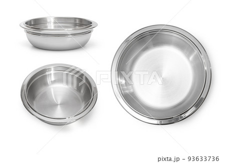 steel bowl isolated steel bowl isolated 93633736