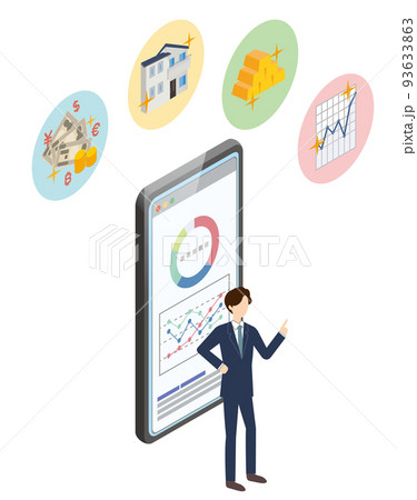 資産運用　スマートフォン 93633863