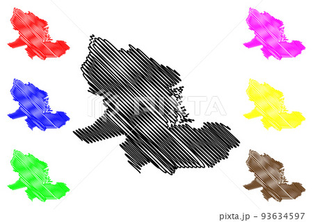 Delta Amacuro State map vector 93634597