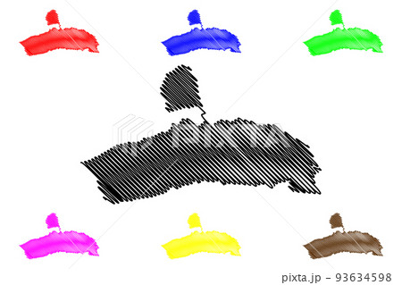 Falcon State map vector 93634598