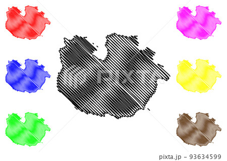 Guarico State map vector 93634599