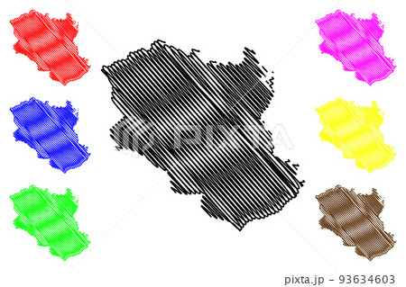 Monagas State map vector 93634603