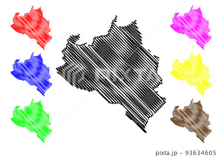 Portuguesa State map vector 93634605