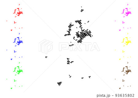 Penghu County (Administrative divisions of Taiwan, Republic of China, ROC, Counties) map vector illustration, scribble sketch Pescadores Islands map Penghu County (Administrative divisions of Taiwan, Republic of China, ROC, Counties) map vector illustration, scribble sketch Pescadores Islands map 93635802