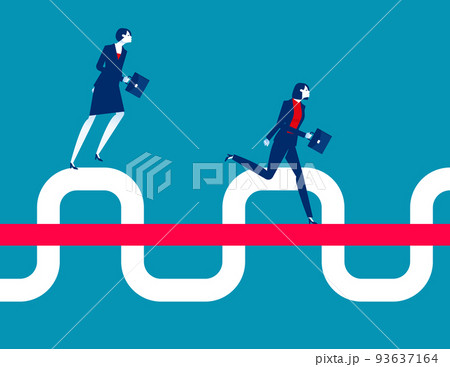 Easy way to business success. Business aspiration vector illustration Easy way to business success. Business aspiration vector illustration 93637164