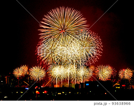 大阪・伊丹空港からの2022年（令和4年）なにわ淀川花火大会 93638966