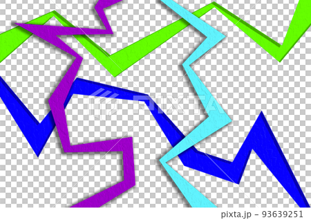 Colored lightning lines. - Stock Illustration [93639251] - PIXTA