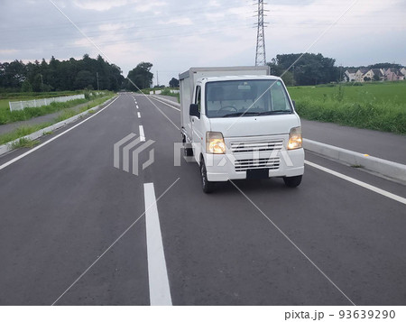 配達中/軽貨物車両/軽トラック/貨物車9 93639290
