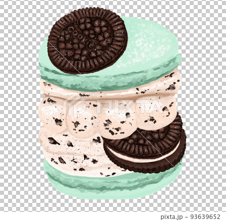 奧利奧 Tuncaron 奧利奧餅乾糖果 馬卡龍 韓國糖果插圖 93639652