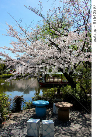 京都　二条城近くの神泉苑 93640897