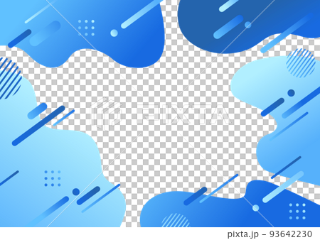Blue geometric pattern background material 93642230