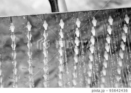 Modern shower closeup at home 93642436