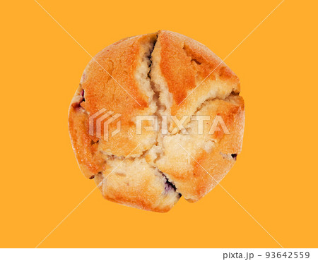 Muffin closeup on the yellow Muffin closeup on the yellow 93642559
