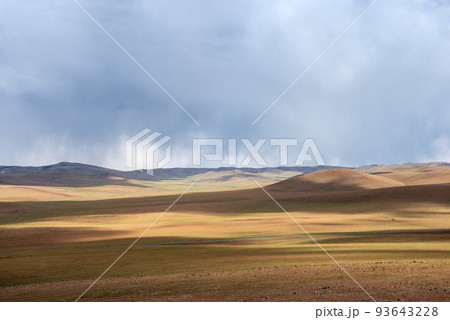 Global warming make arid landscape on the earth. Global warming make arid landscape on the earth. 93643228