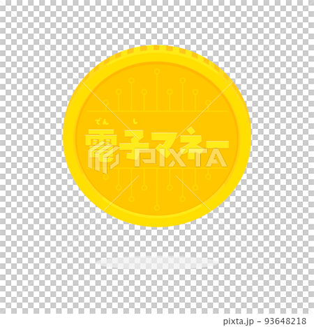 一種刻有電子貨幣字符的硬幣,帶有浮動的假名圖像材料,用於支付/虛擬貨幣 一種刻有電子貨幣字符的硬幣,帶有浮動的假名圖像材料,用於支付/虛擬貨幣 93648218
