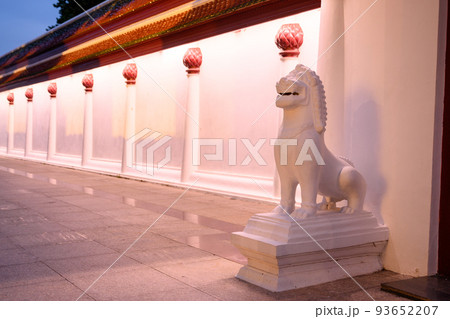 Standing Buddha image  the landmark in Phitsanulok Province, Thailand 93652207