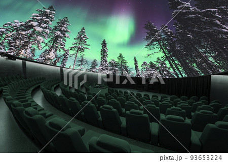 プラネタリウム　円形スクリーン　天体ショー 93653224