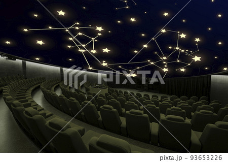 プラネタリウム　円形スクリーン　天体ショー 93653226