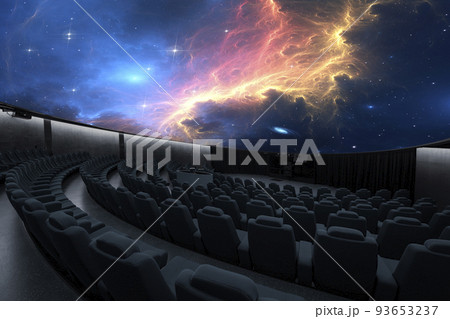 プラネタリウム　円形スクリーン　天体ショー 93653237