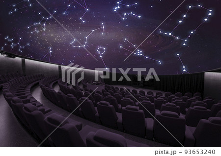 プラネタリウム　円形スクリーン　天体ショー 93653240