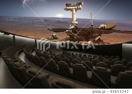 プラネタリウム　円形スクリーン　天体ショー 93653247