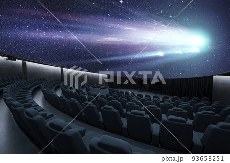 プラネタリウム　円形スクリーン　天体ショー 93653251