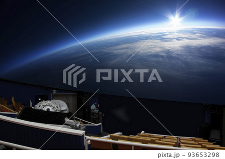 プラネタリウム　円形スクリーン　天体ショー 93653298