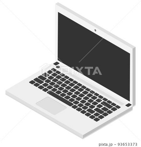 Image of the Isometric icon of a Laptopのイラスト素材 [93653373] - PIXTA