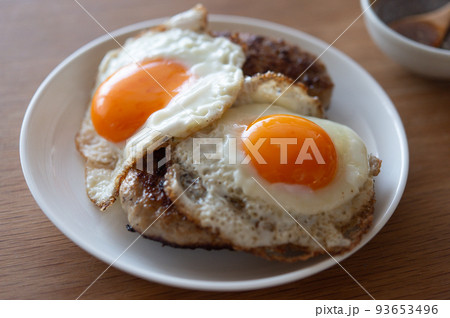目玉焼きを乗せたハンバーグ 目玉焼きを乗せたハンバーグ 93653496