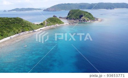 座間味北側ドローン空撮1 座間味北側ドローン空撮1 93653771