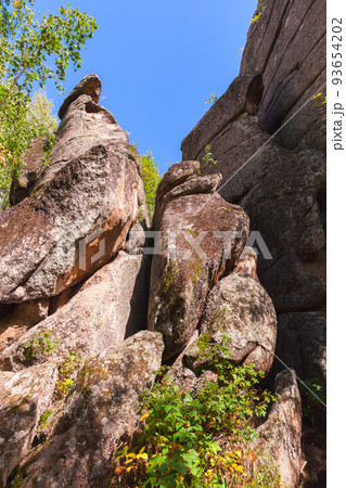 Rocks of the Mount Tserkovka. Belokurikha, Altai Krai, Russia 93654202
